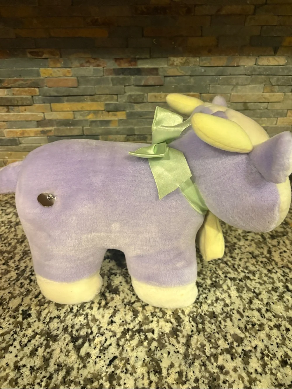 envy Lavender & Cream Plush Cow Stuffed Animal